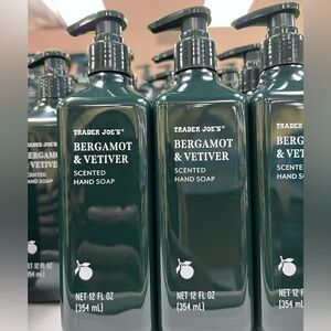 2x Trader Joe's Bergamot Vetiver Hand Soap